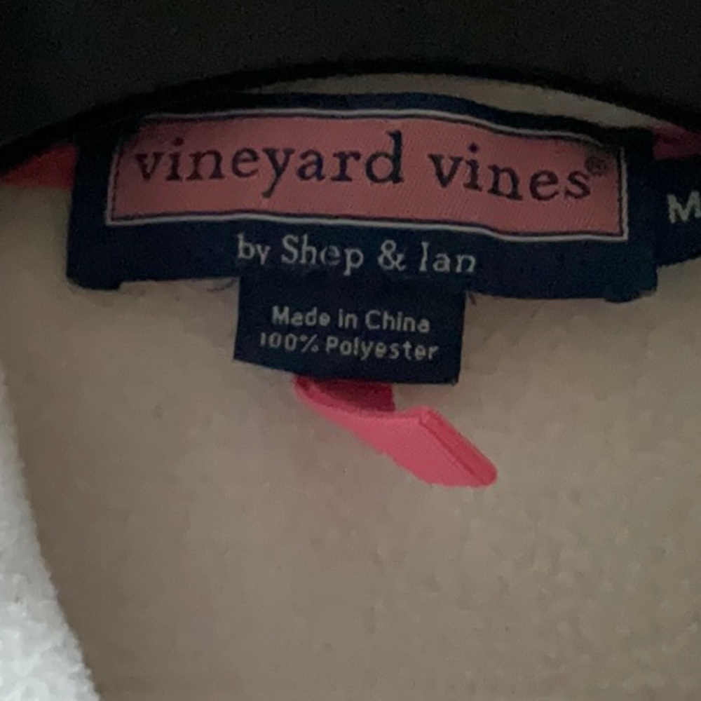 Vineyard Vines Ivory Fleece Vest - Picture 7 of 9
